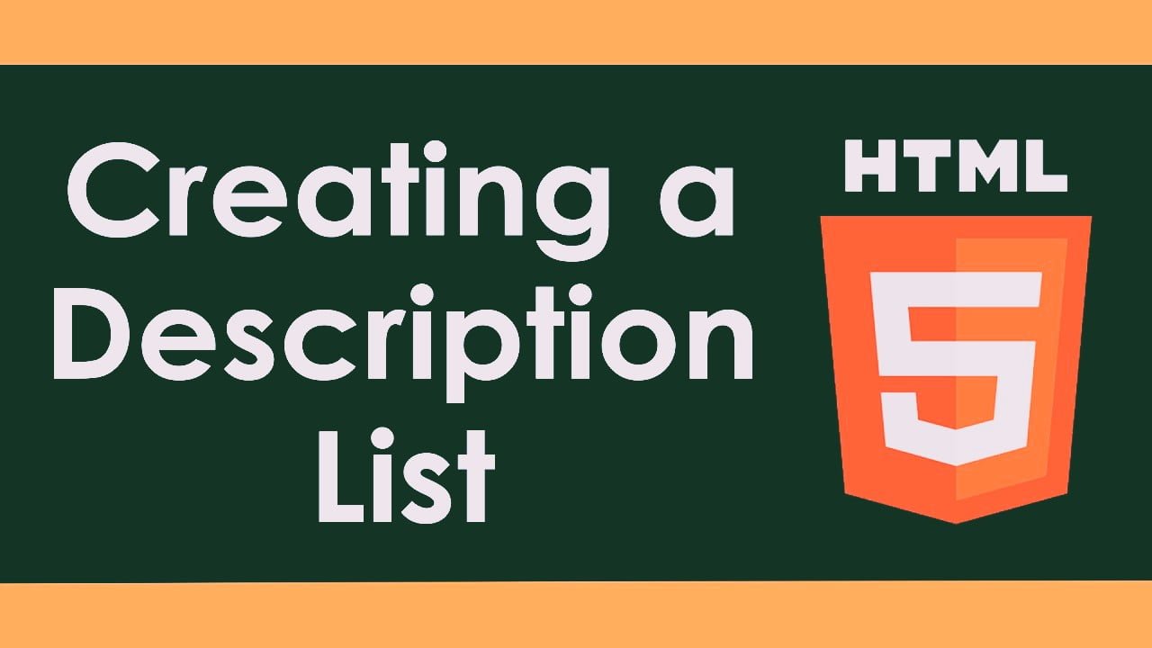 HTML Description Lists