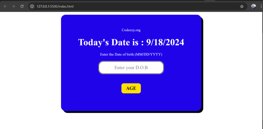 Age Calculator